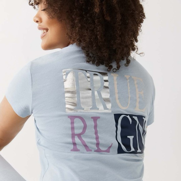 NWOT True Religion Logo V Tee - Picture 1 of 6